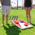 GoSports Foldable Cornhole Boards Bean Bag Toss Game Set, Superior Aluminum Frame, Red and Blue Design w/ 8 Bean Bags and Portable Carry Case   556077618